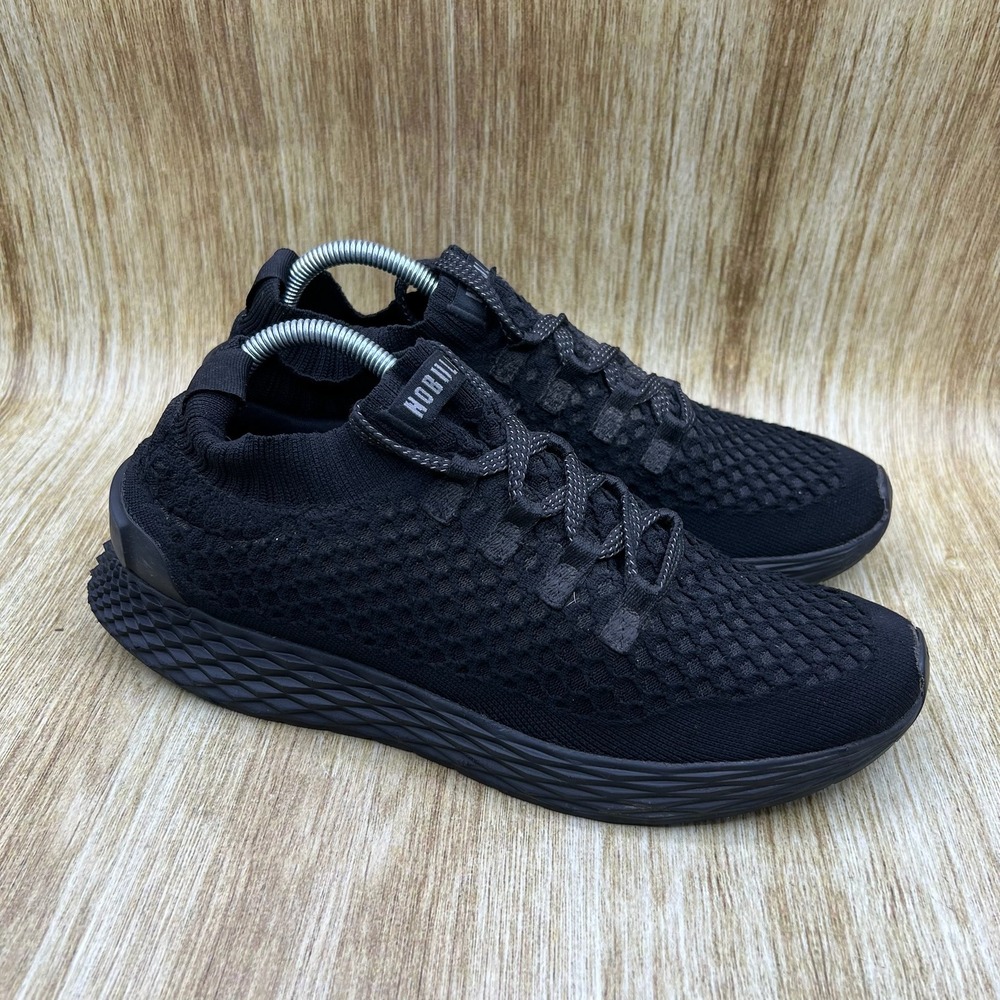 NOBULL Allday Runner Men's Size 9.5 Black Seamless Breathable Training Shoes